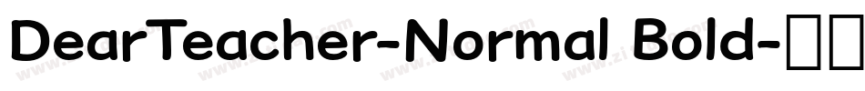 DearTeacher-Normal Bold字体转换